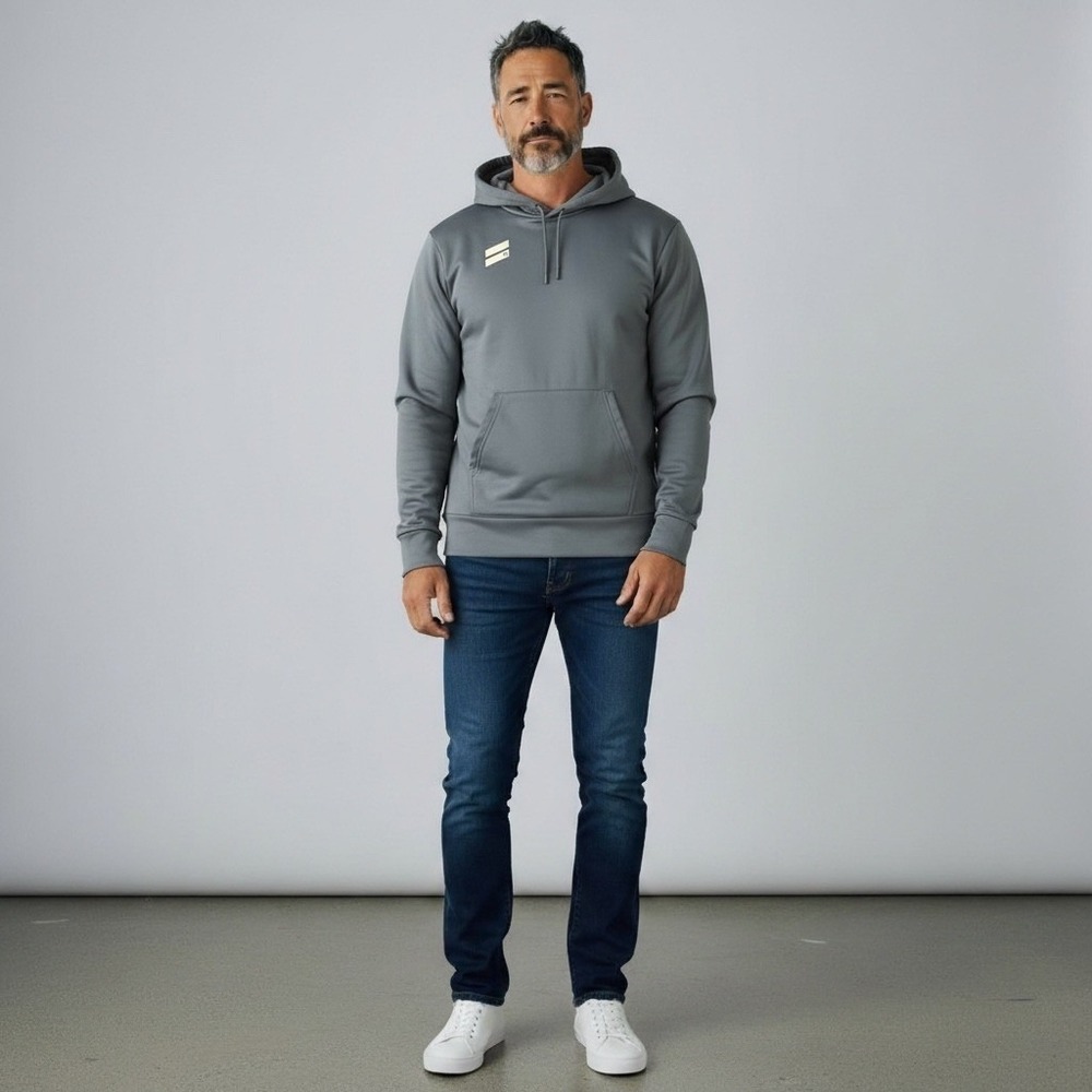 Hurley Mens Performance Hoodie Gray Pullover Surf Sweatshirt Size L